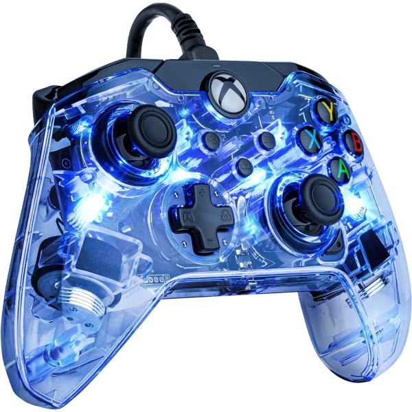 Manette Xbox One-S-X-PC SPECTRA Lumineuse Noire LED RGB EDITION